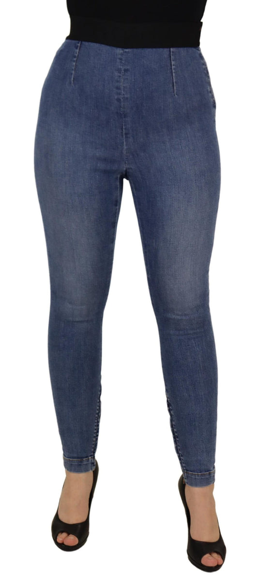 Dolce & Gabbana High Waist Skinny Denim The latest in style, these skinny jeans take it up a notch with a flattering high waist. Made of 98% cotton and 2% elastane, they offer a snug yet comfortable stretch fit. Country of origin: IT, you'll be donning a Dolce & Gabbana