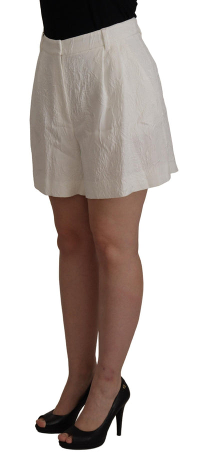 Dolce & Gabbana Elegant High Waist White Culotte Shorts Dolce & Gabbana