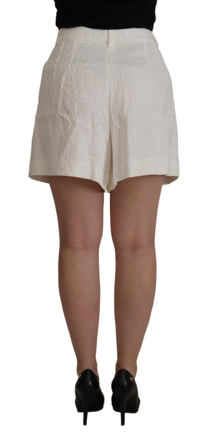 Dolce & Gabbana Elegant High Waist White Culotte Shorts Dolce & Gabbana