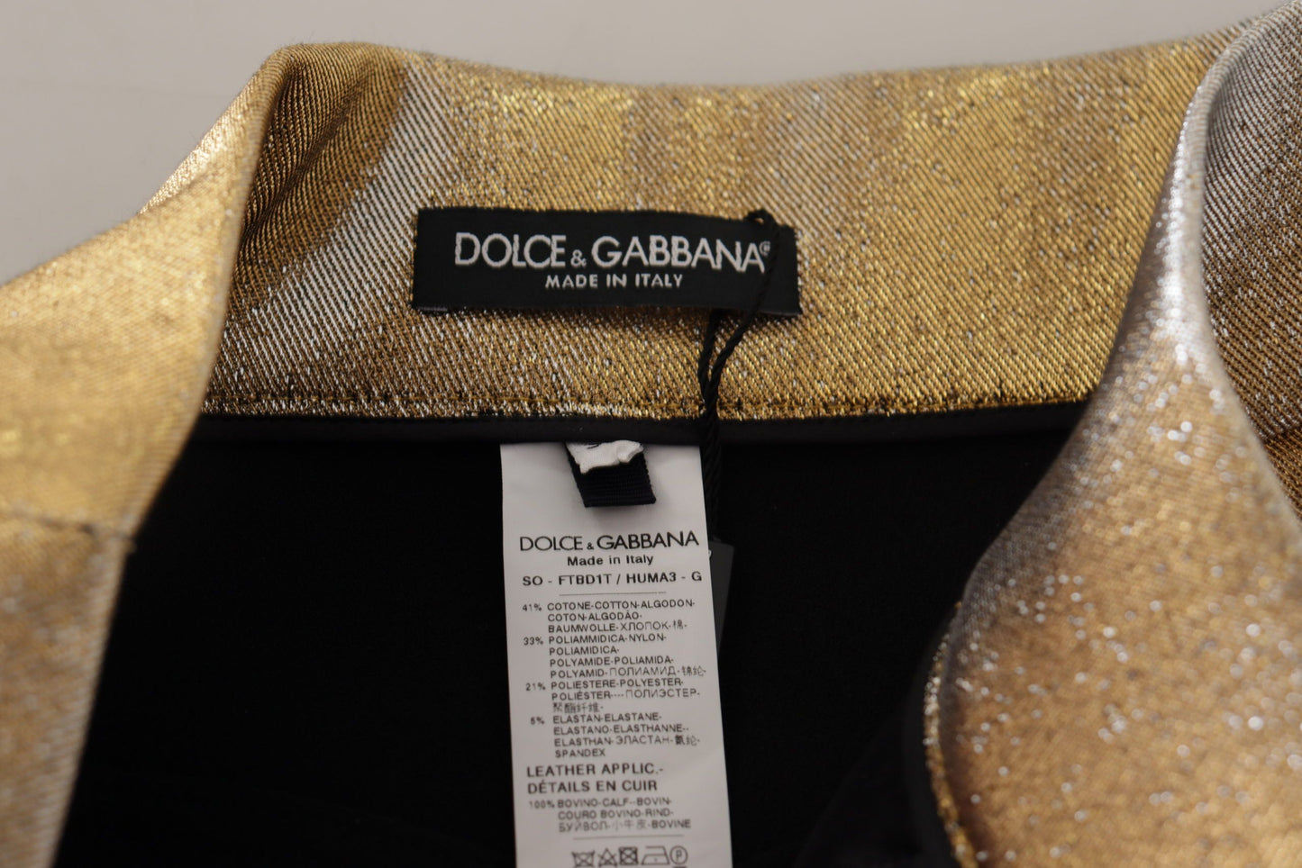 Dolce & Gabbana Gold High Waist Hot Pants Shorts Dolce & Gabbana