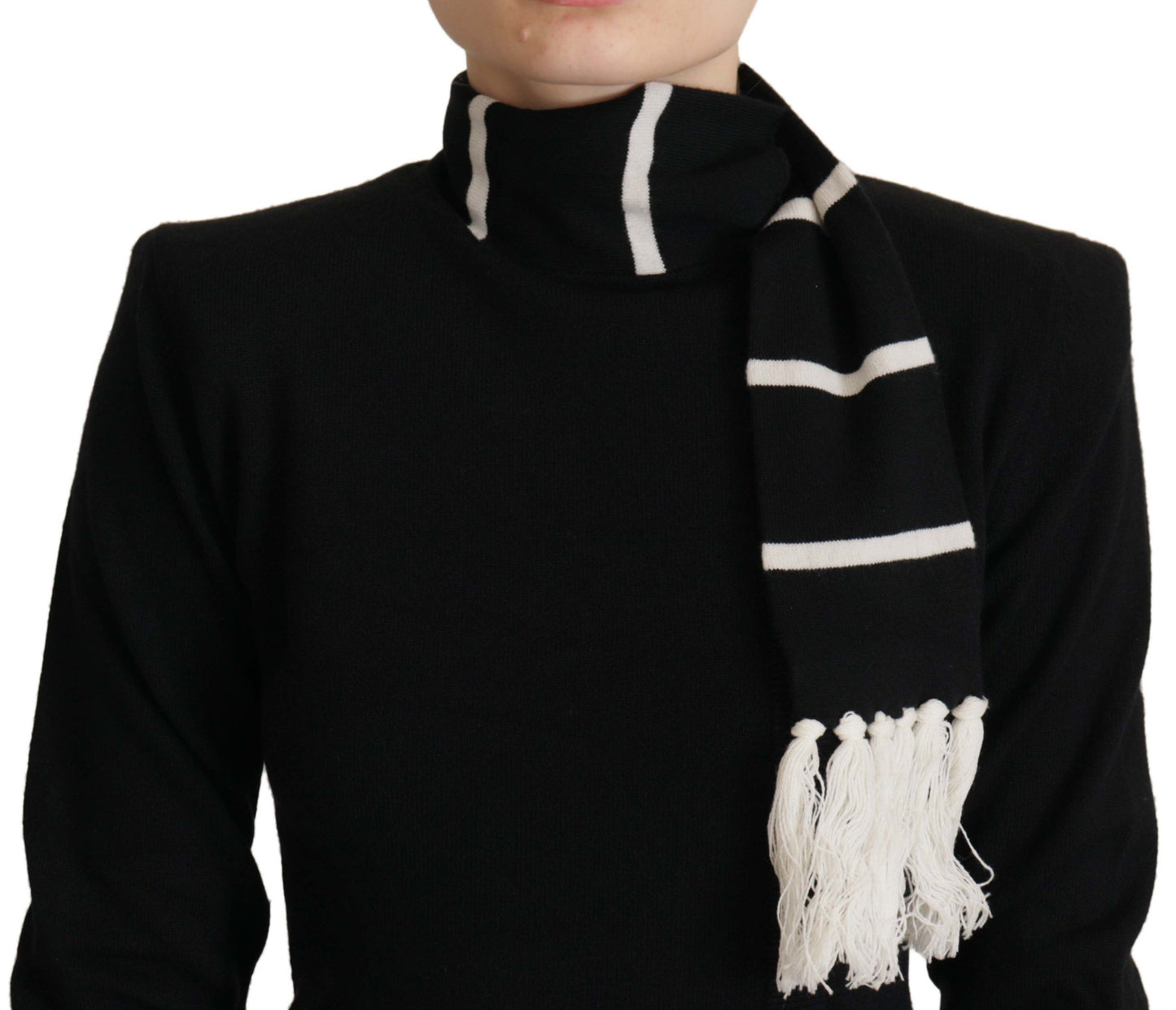 Dolce & Gabbana Elegant Black Cashmere Turtleneck Sweater Dolce & Gabbana