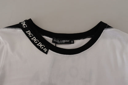 Dolce & Gabbana Elegant Round Neck Slogan Tee Dolce & Gabbana