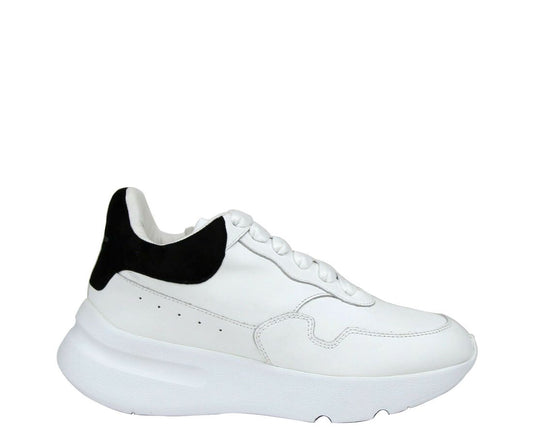 Alexander McQueen Women White Leather Suede Sneaker Alexander McQueen