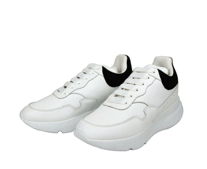 Alexander McQueen Women White Leather Suede Sneaker Alexander McQueen