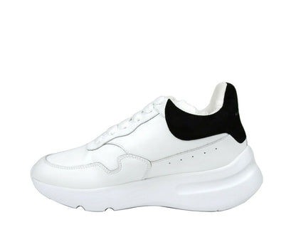 Alexander McQueen Women White Leather Suede Sneaker Alexander McQueen