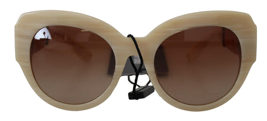 Dolce & Gabbana Beige Chic Acetate Women's Sunglasses Dolce & Gabbana