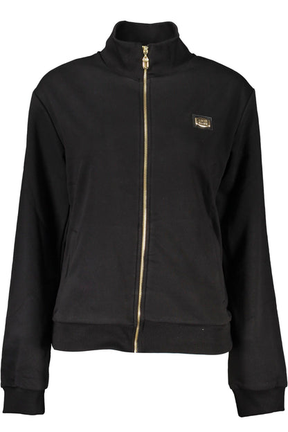 Cavalli Class Elegant Brushed Zip Sweater with Chic Detailing Cavalli Class