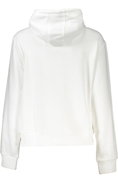 Cavalli Class Elegant White Hooded Sweatshirt Cavalli Class