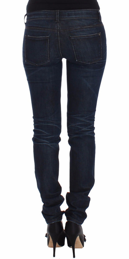 Ermanno Scervino Chic Dark Blue Skinny Jeans Ermanno Scervino