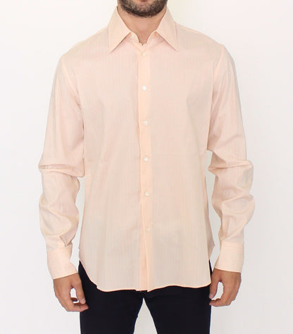 Ermanno Scervino Sunset Hues Striped Cotton Shirt Ermanno Scervino