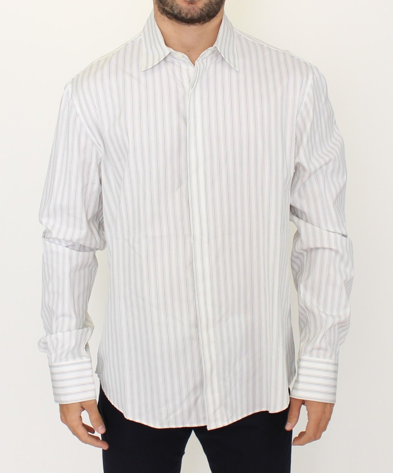 Ermanno Scervino Elegant Striped Cotton Casual Shirt Ermanno Scervino