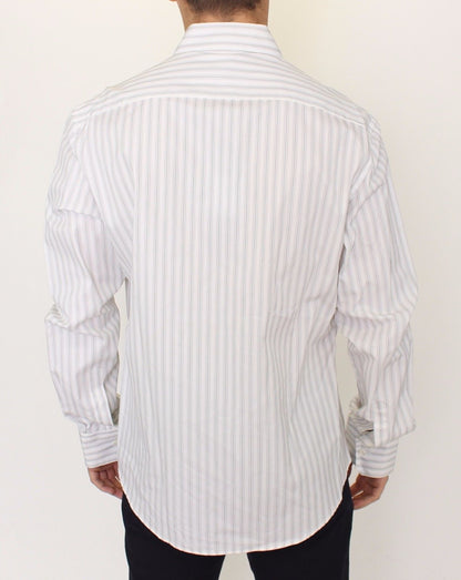 Ermanno Scervino Elegant Striped Cotton Casual Shirt Ermanno Scervino