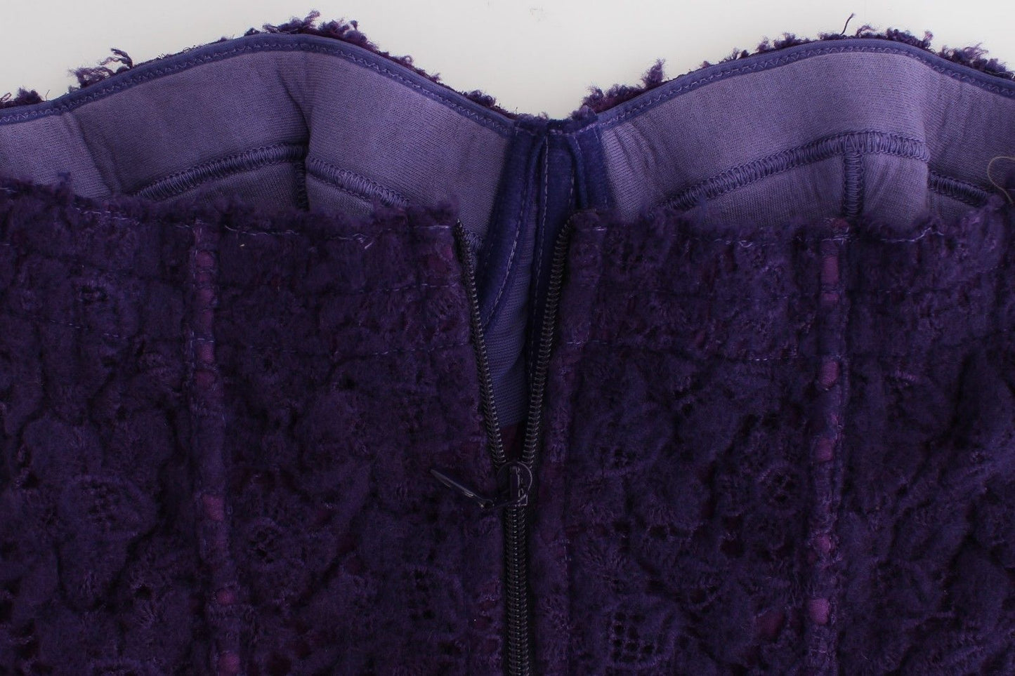 Ermanno Scervino Purple Lace Silk Blend Bustier Corset Ermanno Scervino