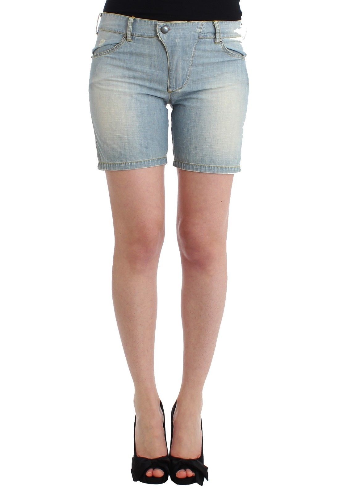 Chic Blue Denim Shorts - Ermanno Scervino Ermanno Scervino