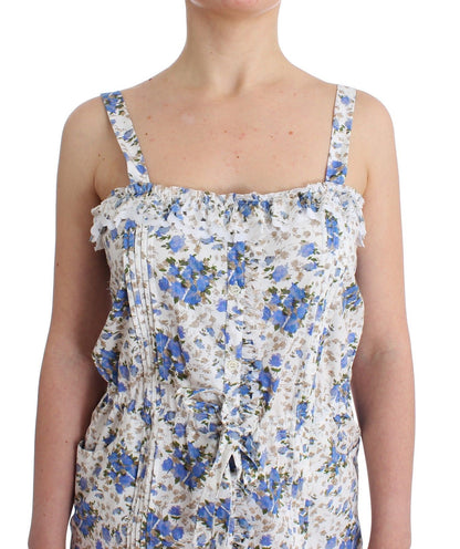 Ermanno Scervino Elegant Floral Sundress for Seaside Soirees Ermanno Scervino