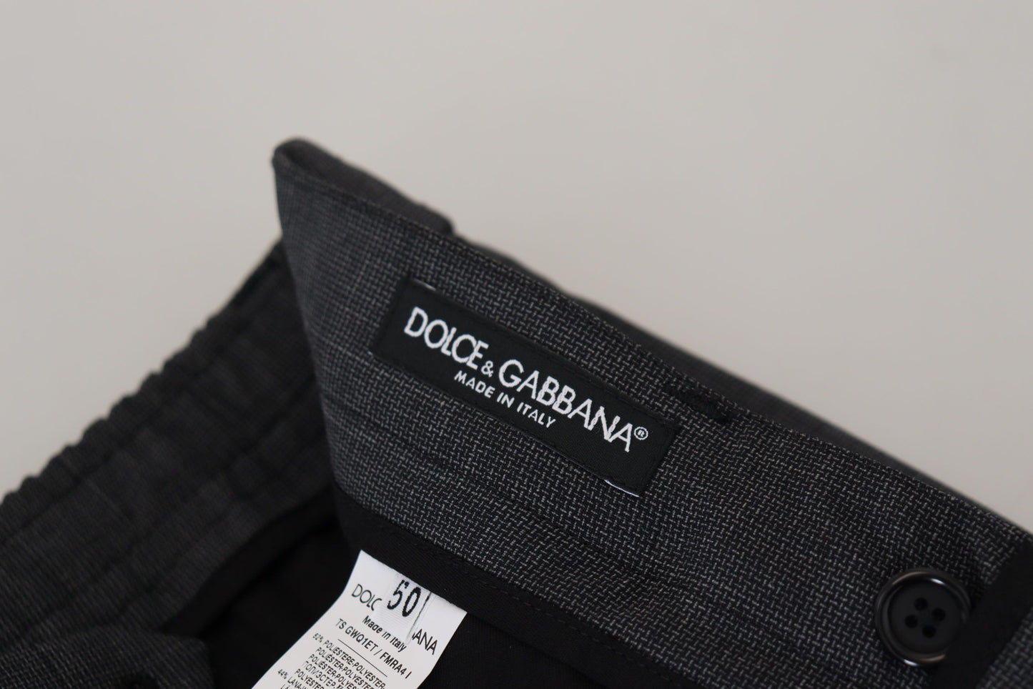 Dolce & Gabbana Elegant Checkered Slim Fit Cargo Pants Dolce & Gabbana