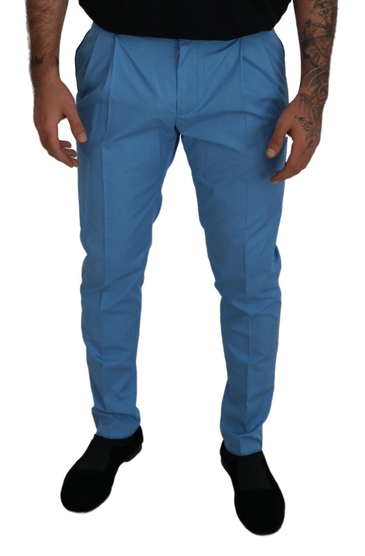 Dolce & Gabbana Elegant Slim Fit Chinos - Indulge in Italian Luxury Dolce & Gabbana