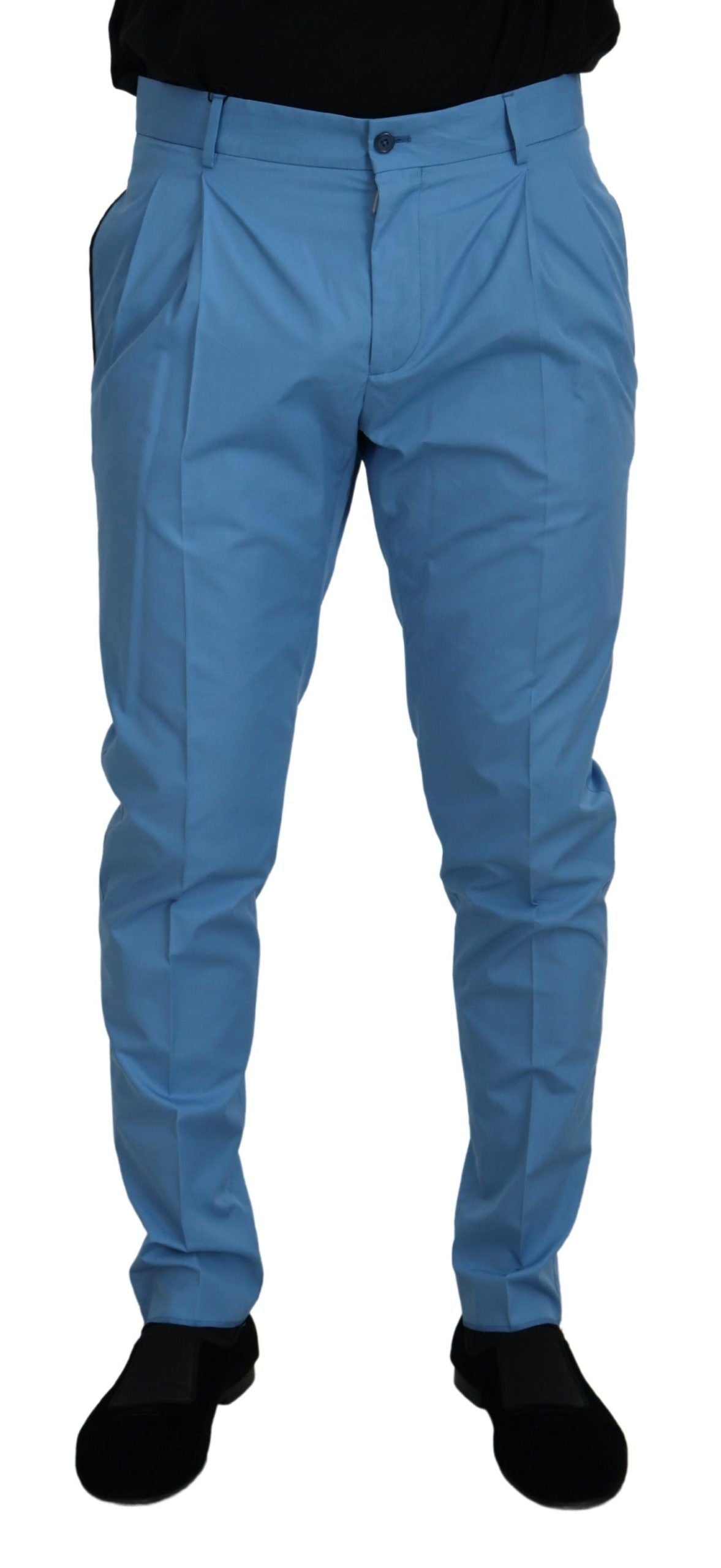 Dolce & Gabbana Elegant Slim Fit Chinos - Indulge in Italian Luxury Dolce & Gabbana