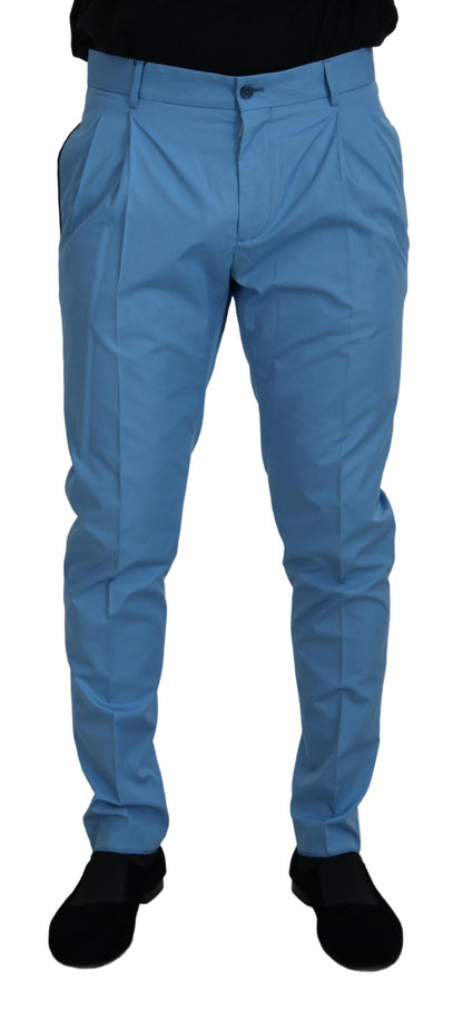 Dolce & Gabbana Elegant Slim Fit Chinos - Indulge in Italian Luxury Dolce & Gabbana