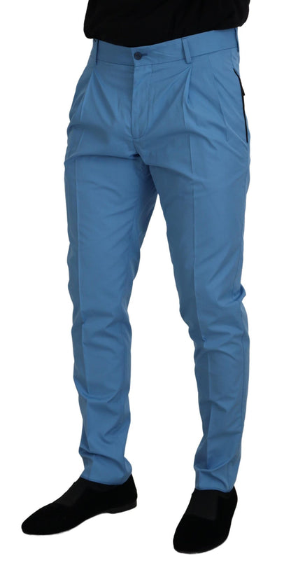 Dolce & Gabbana Elegant Slim Fit Chinos - Indulge in Italian Luxury Dolce & Gabbana