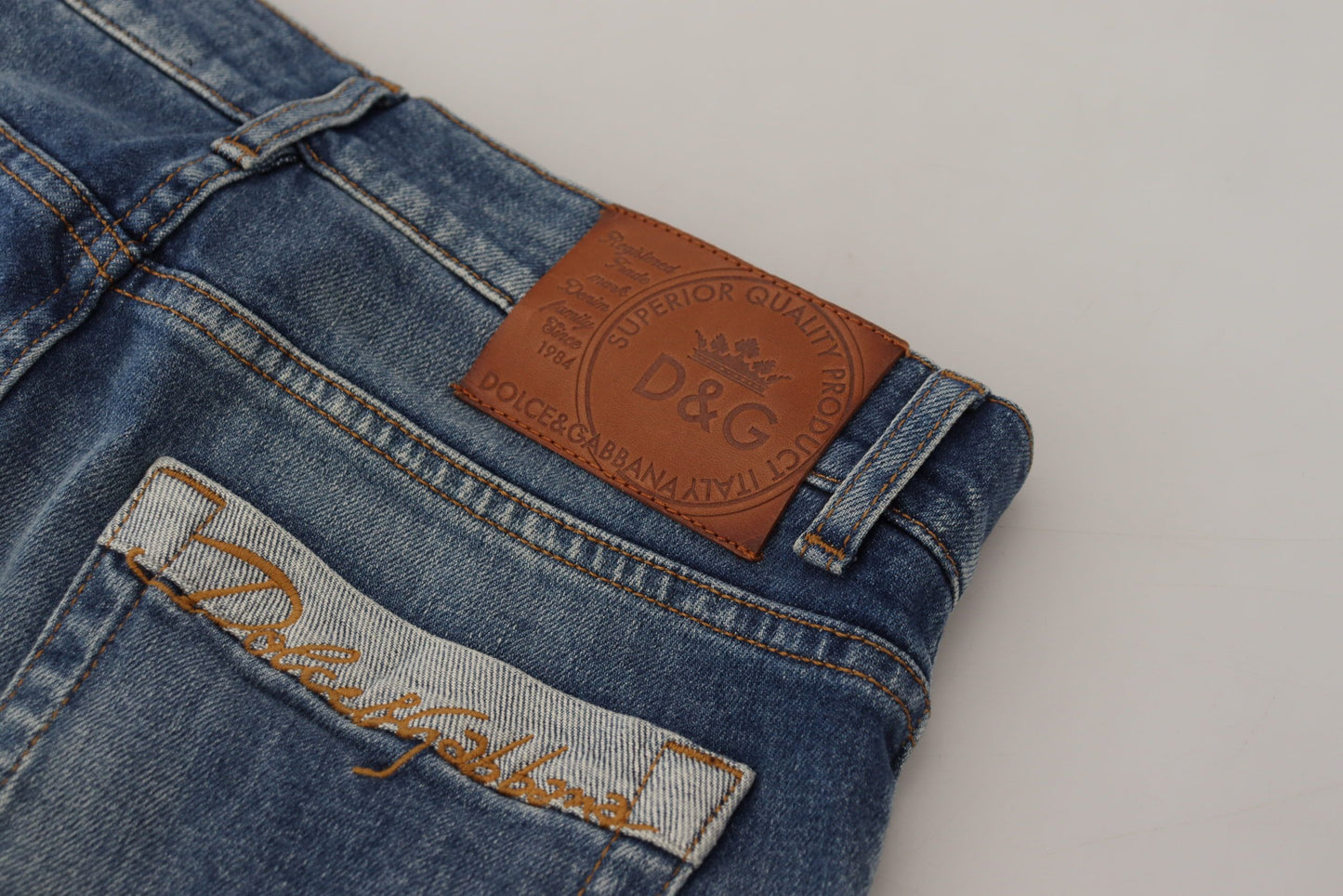 Dolce & Gabbana Elegant Slim Fit Italian Denim Jeans Dolce & Gabbana