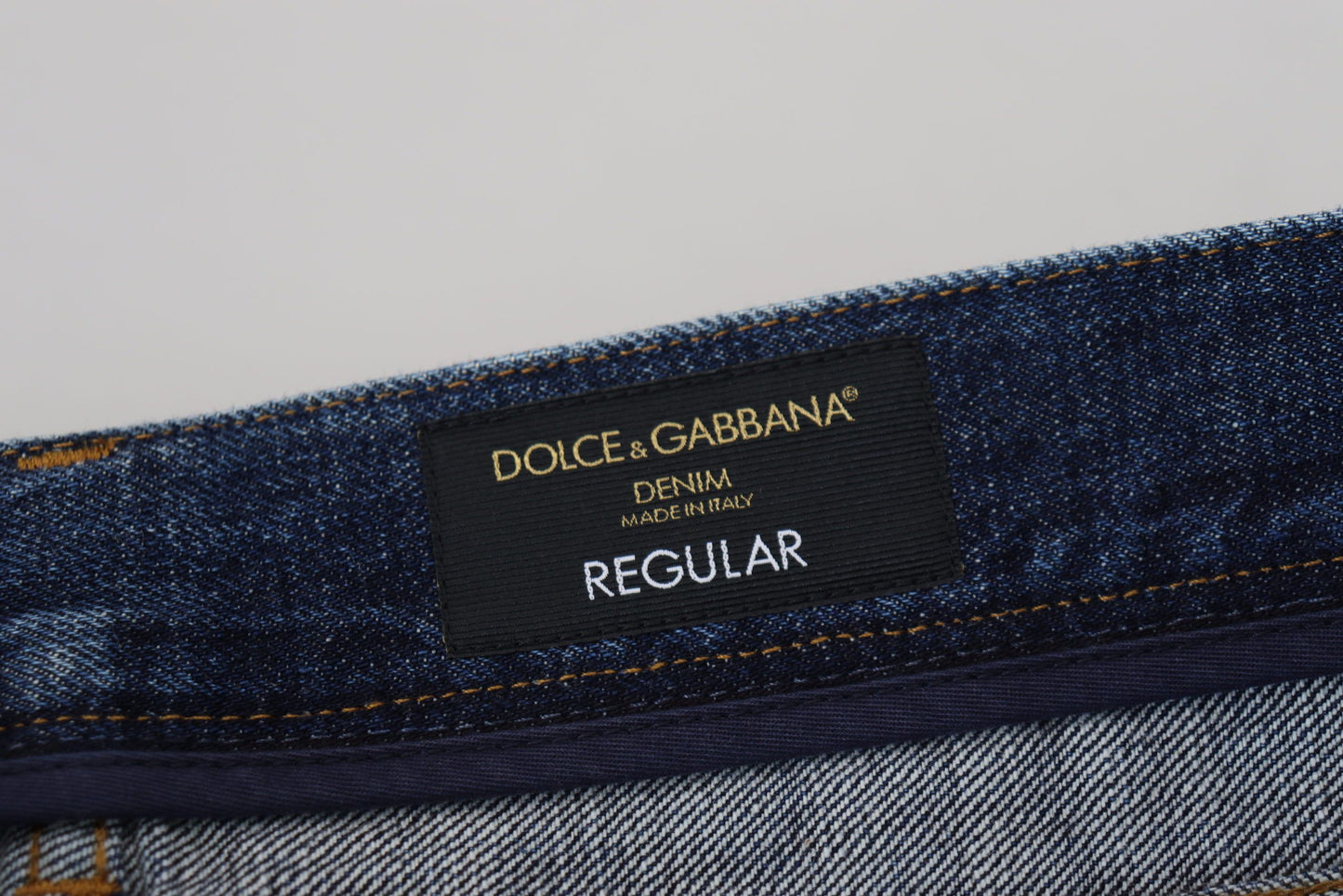 Dolce & Gabbana Elegant Blue Wash Regular Fit Jeans Dolce & Gabbana