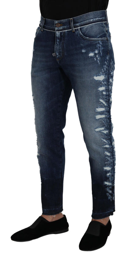 Dolce & Gabbana Elegant Blue Wash Regular Fit Jeans Dolce & Gabbana