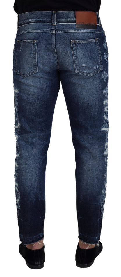 Dolce & Gabbana Elegant Blue Wash Regular Fit Jeans Dolce & Gabbana