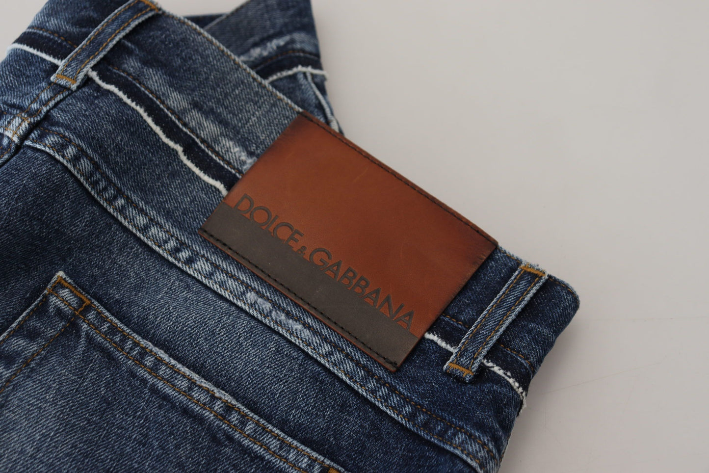 Dolce & Gabbana Elegant Blue Wash Regular Fit Jeans Dolce & Gabbana