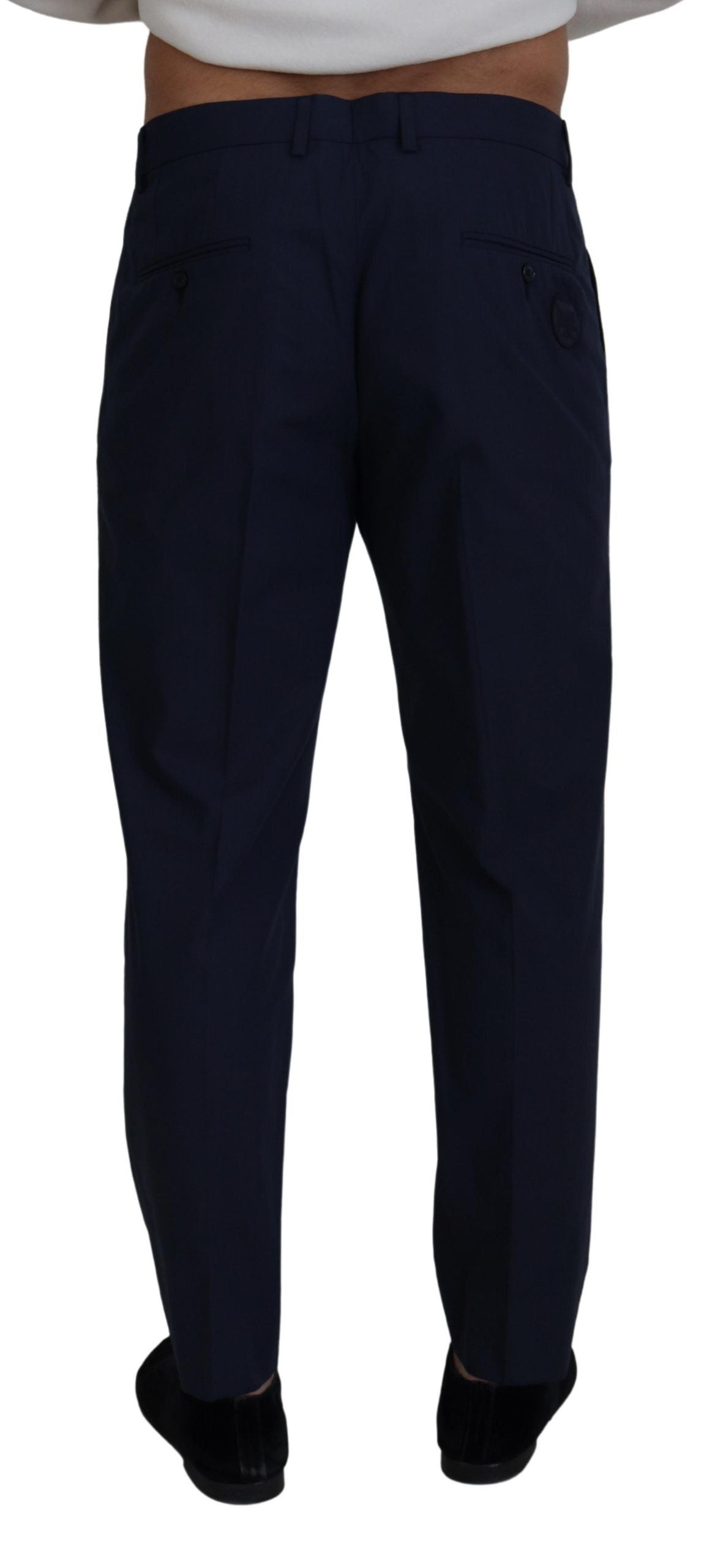 Dolce & Gabbana Chic Slim Fit Chinos in Blue Dolce & Gabbana