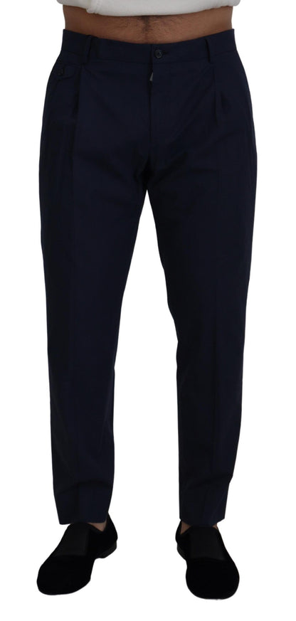 Dolce & Gabbana Chic Slim Fit Chinos in Blue Dolce & Gabbana