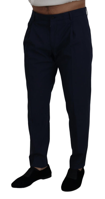 Dolce & Gabbana Chic Slim Fit Chinos in Blue Dolce & Gabbana