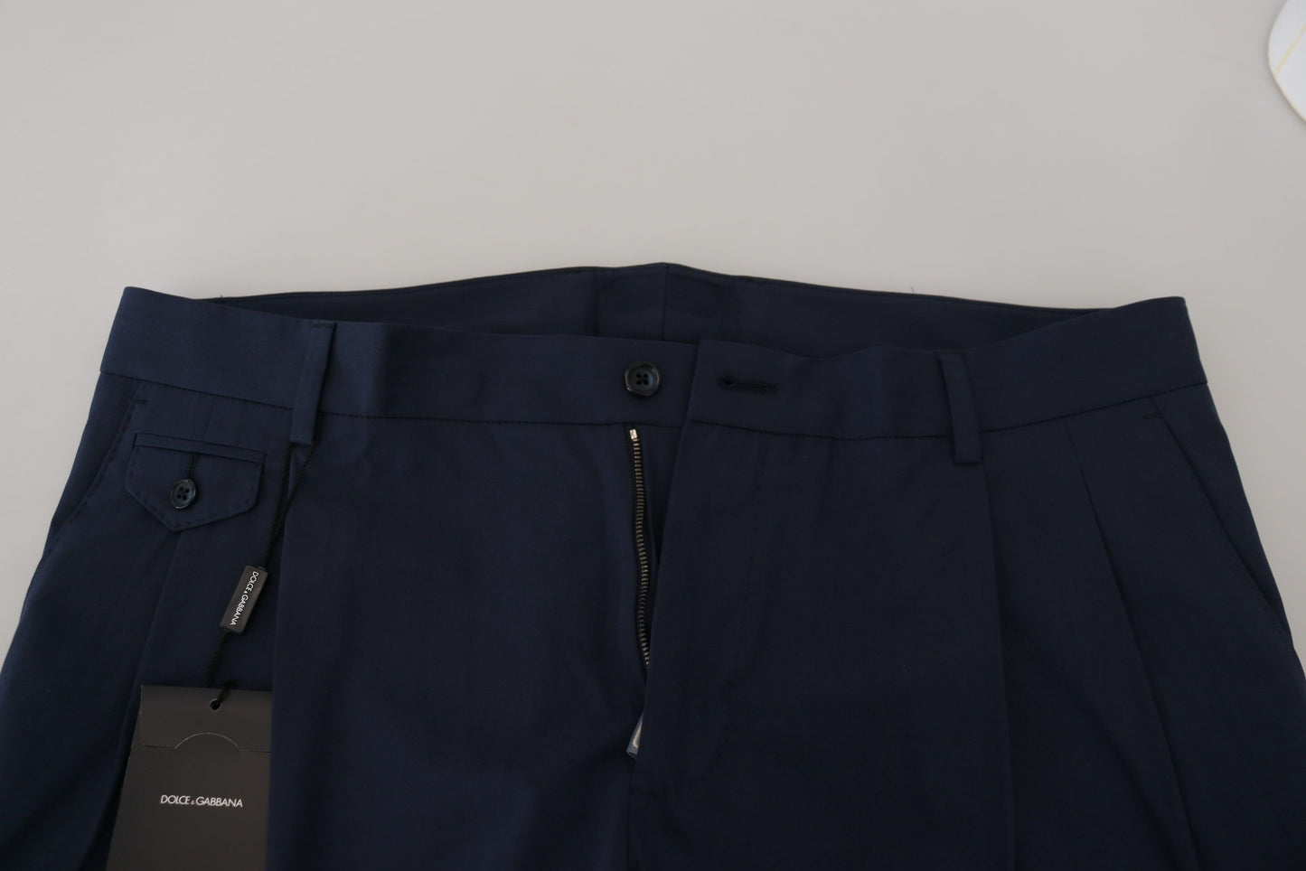 Dolce & Gabbana Chic Slim Fit Chinos in Blue Dolce & Gabbana