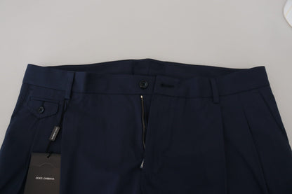 Dolce & Gabbana Chic Slim Fit Chinos in Blue Dolce & Gabbana