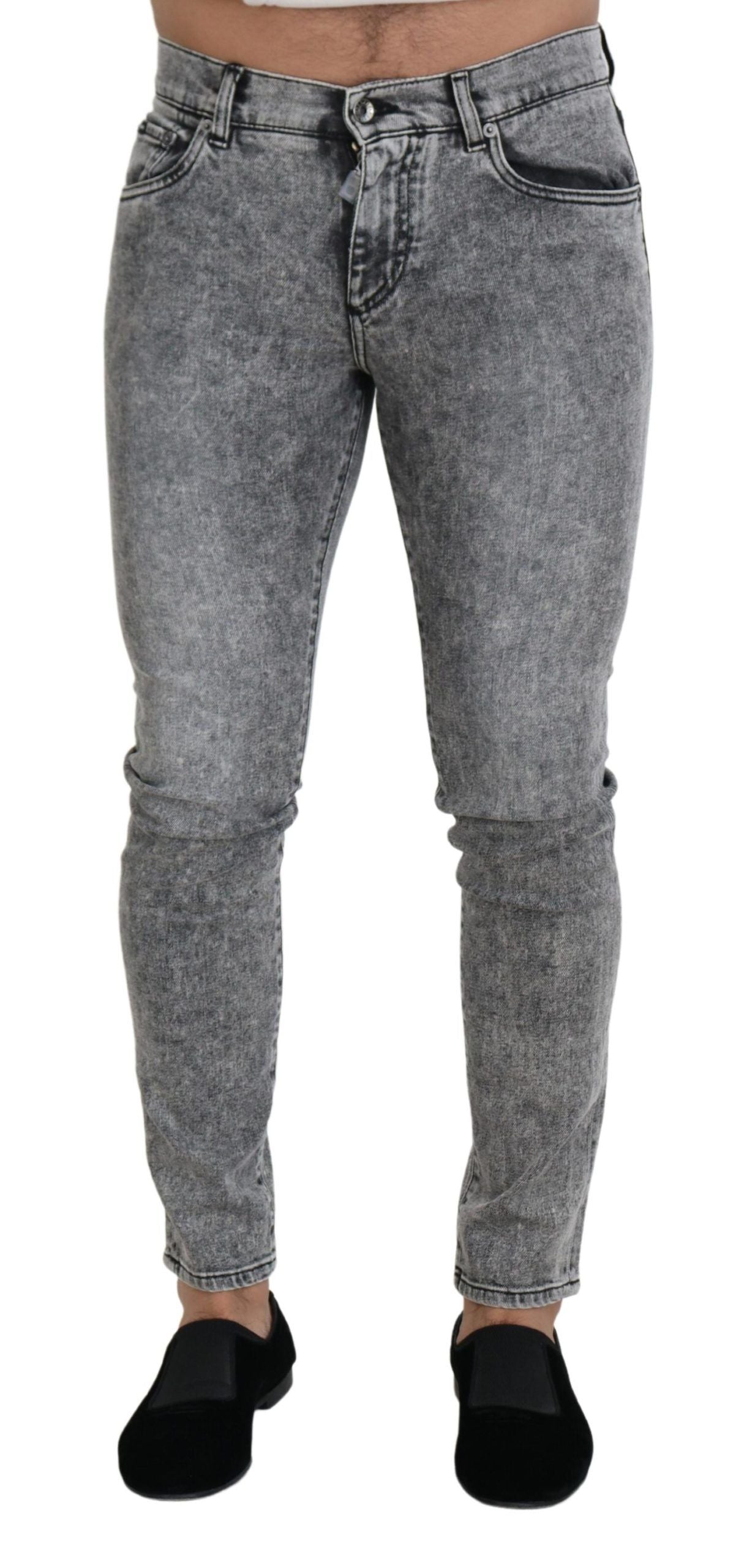 Dolce & Gabbana Chic Slim Fit Gray Denim Dolce & Gabbana