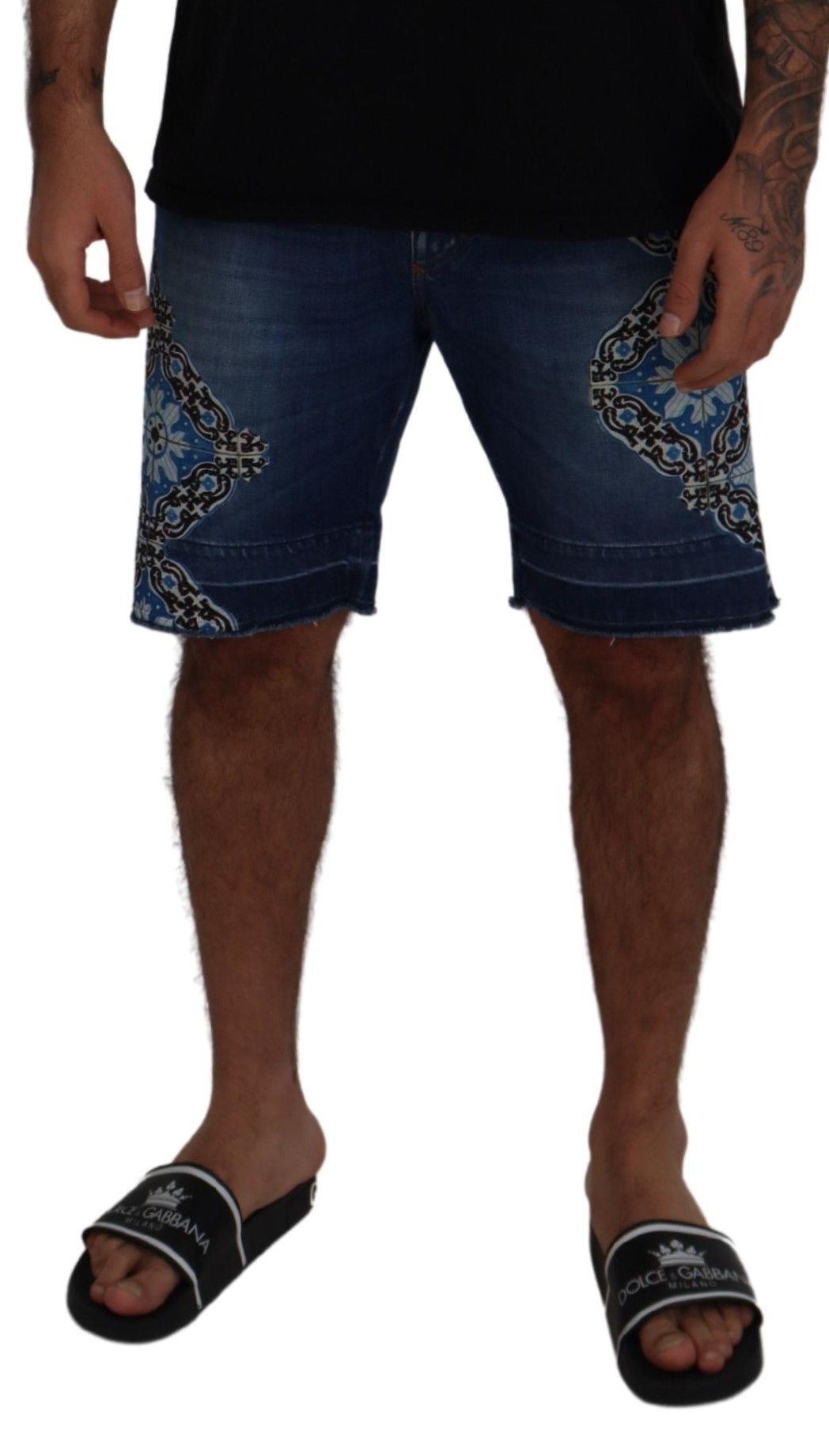 Dolce & Gabbana Elegant Slim Fit Denim Shorts Dolce & Gabbana