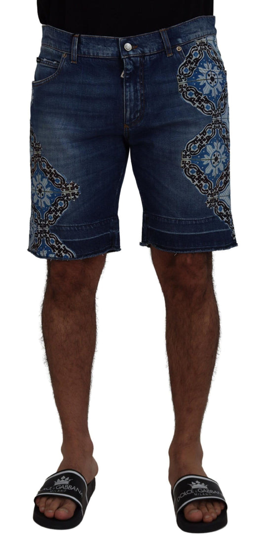 Dolce & Gabbana Elegant Slim Fit Denim Shorts Dolce & Gabbana