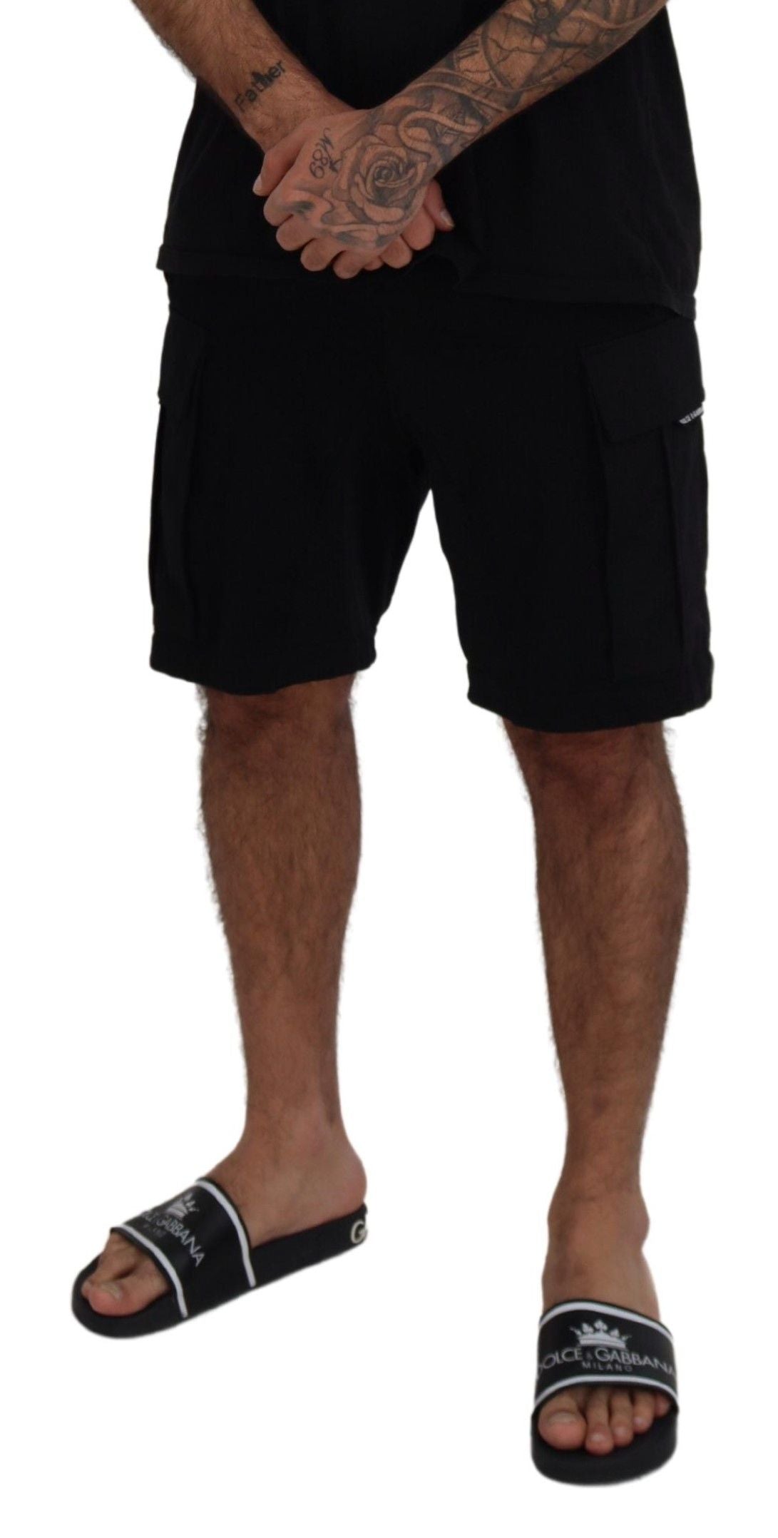 Dolce & Gabbana Elevate Your Summer: Classic Black Bermuda Shorts Dolce & Gabbana