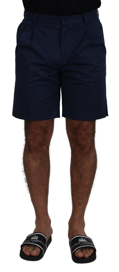 Dolce & Gabbana Elegant Blue Chino Shorts – Regular Fit Dolce & Gabbana