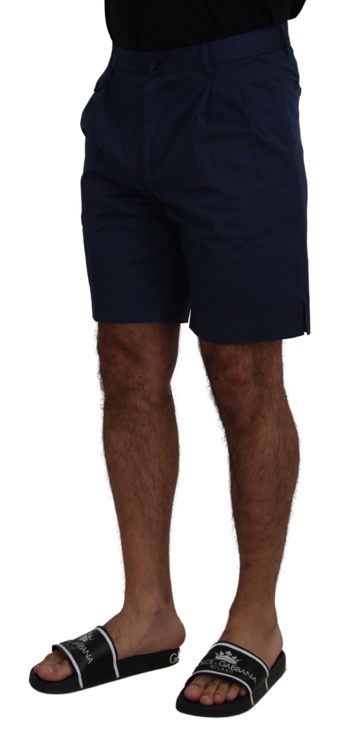 Dolce & Gabbana Elegant Blue Chino Shorts – Regular Fit Dolce & Gabbana