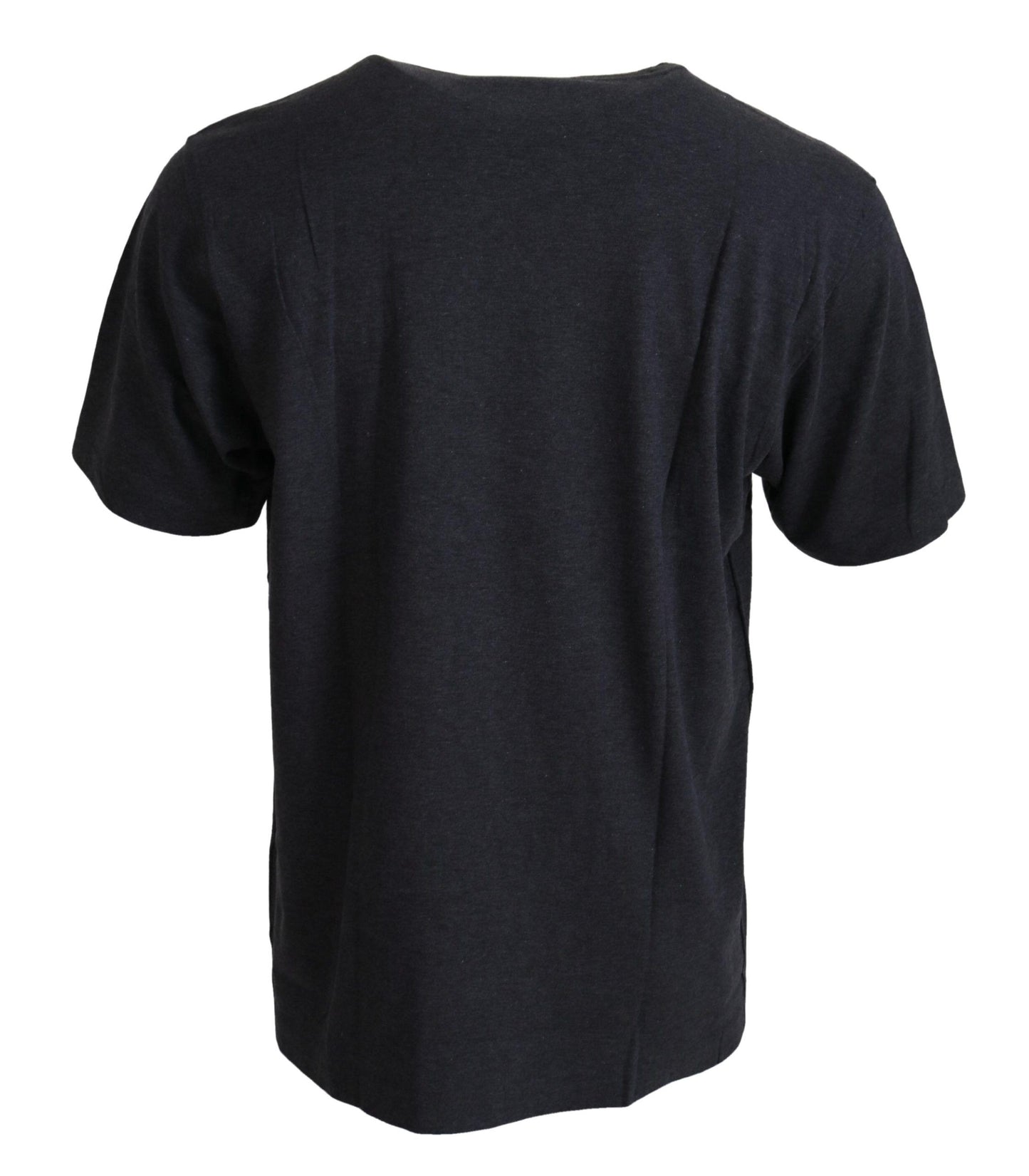 Dolce & Gabbana Elegant Gray Motive Crew Neck T-Shirt Dolce & Gabbana