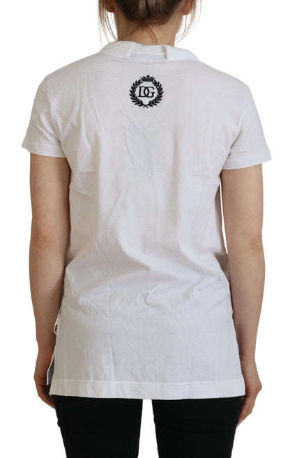 Dolce & Gabbana Elegant White Cotton Top Tee Dolce & Gabbana