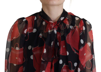 Dolce & Gabbana Sicilian Print Silk Blouse - Luxurious & Chic Dolce & Gabbana