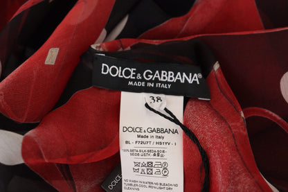 Dolce & Gabbana Sicilian Print Silk Blouse - Luxurious & Chic Dolce & Gabbana