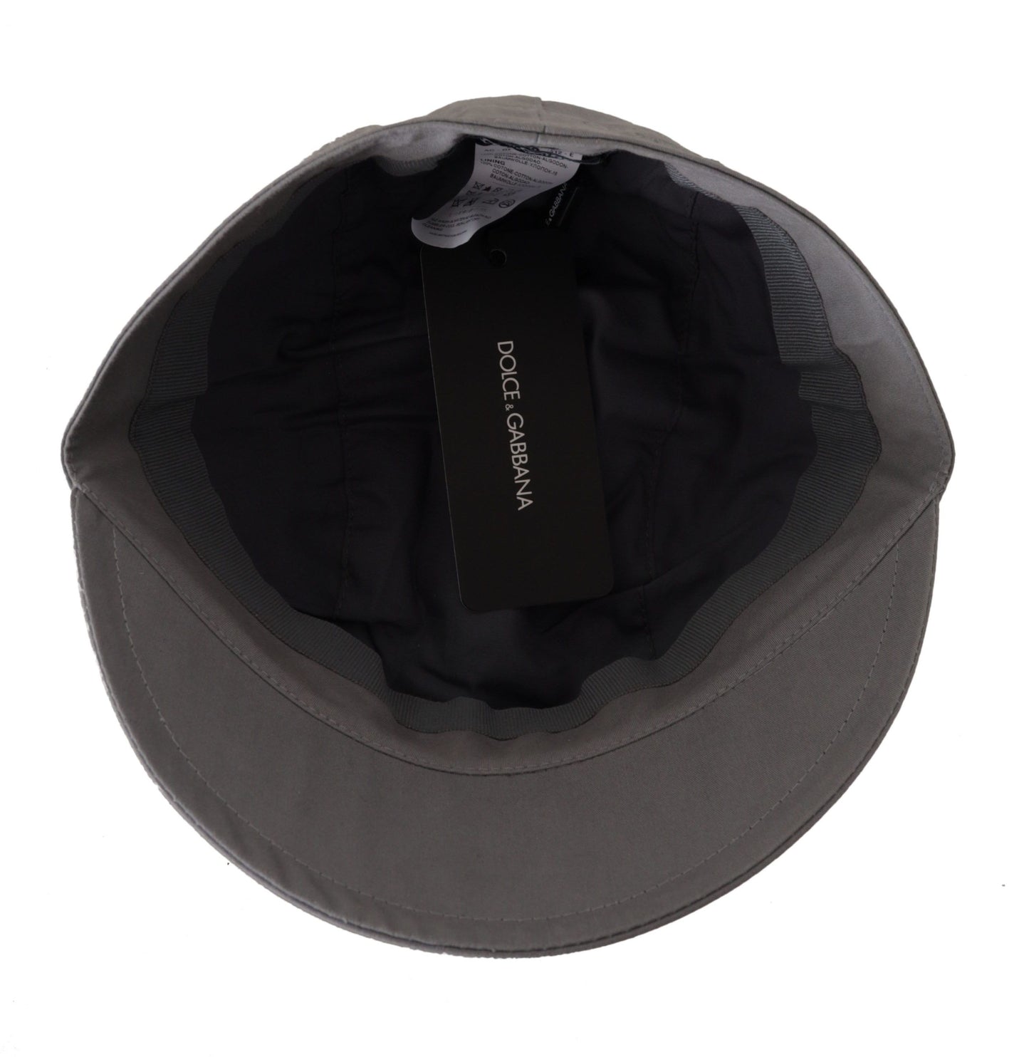 Dolce & Gabbana Elegant Gray Newsboy Cap - Classic Accessory Dolce & Gabbana