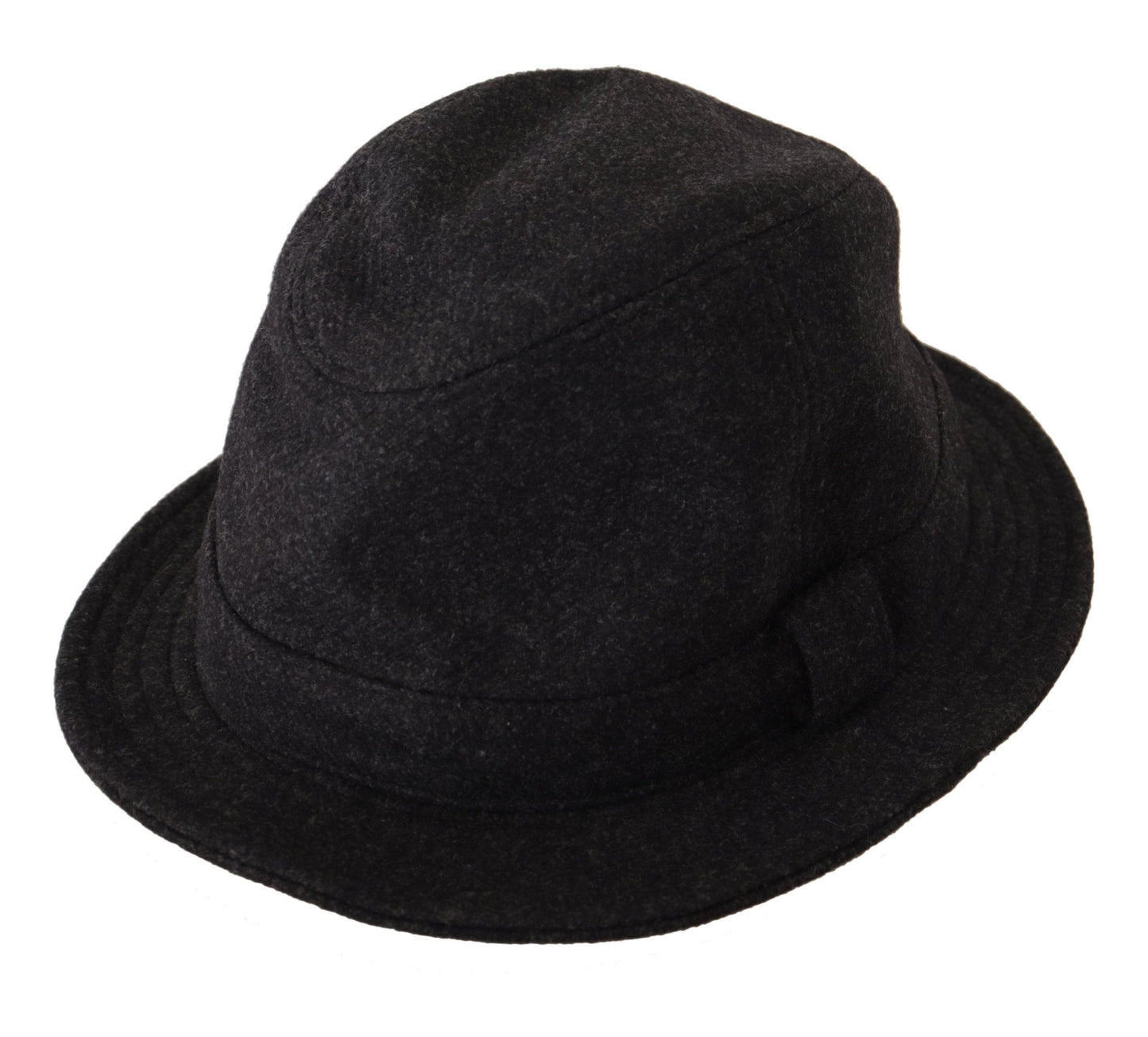 Dolce & Gabbana Elegant Gray Trilby Hat in Wool and Cashmere Dolce & Gabbana