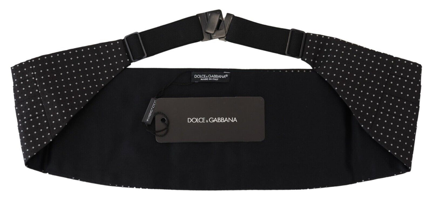 Dolce & Gabbana Elegant Silk Polka Dot Cummerbund Dolce & Gabbana