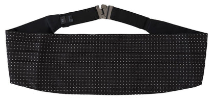 Dolce & Gabbana Elegant Silk Polka Dot Cummerbund Dolce & Gabbana