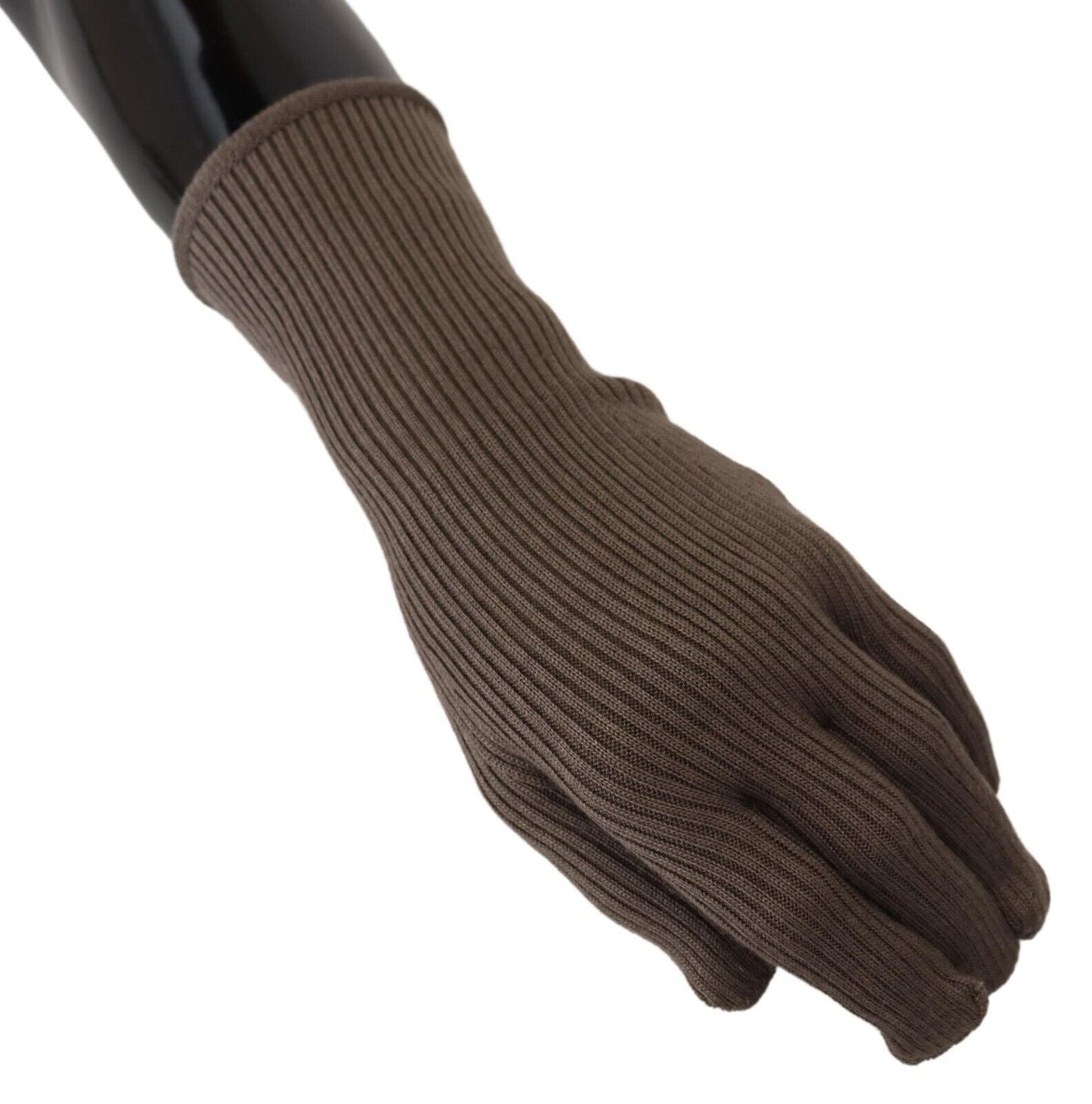 Dolce & Gabbana Elegant Cashmere-Silk Blend Winter Gloves Dolce & Gabbana