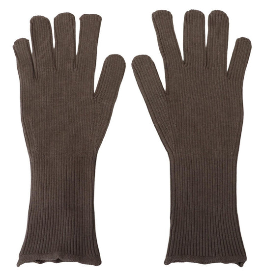 Dolce & Gabbana Elegant Cashmere-Silk Blend Winter Gloves Dolce & Gabbana